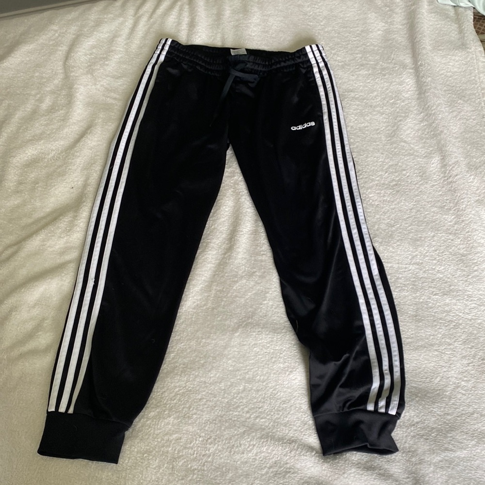 Adidas track jogger pants black